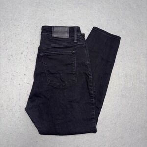 Lucky Brand Jeans Womens 14/32 Black Super High Rise Curvy Skinny Stretch